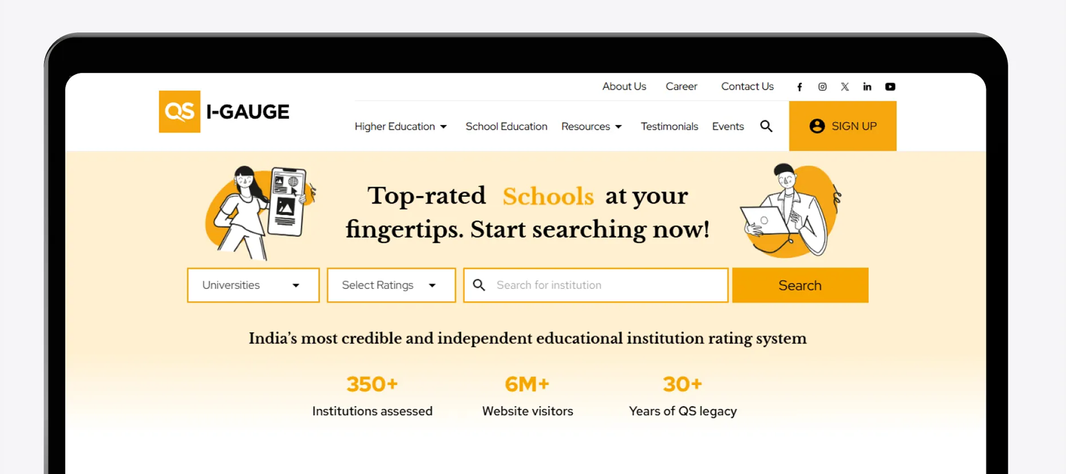 Building India’s Premier Educational Institution Directory for QS I-GAUGE