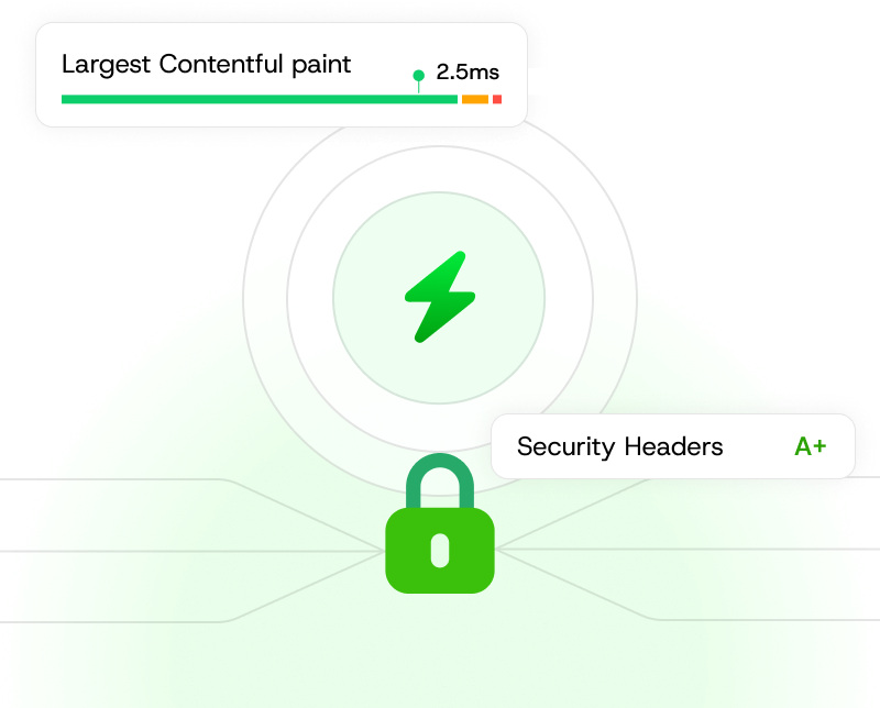 Lightning fast and Secure website