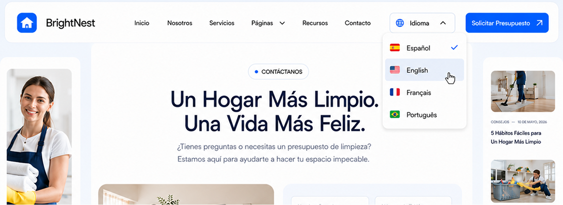 Multi-language websites