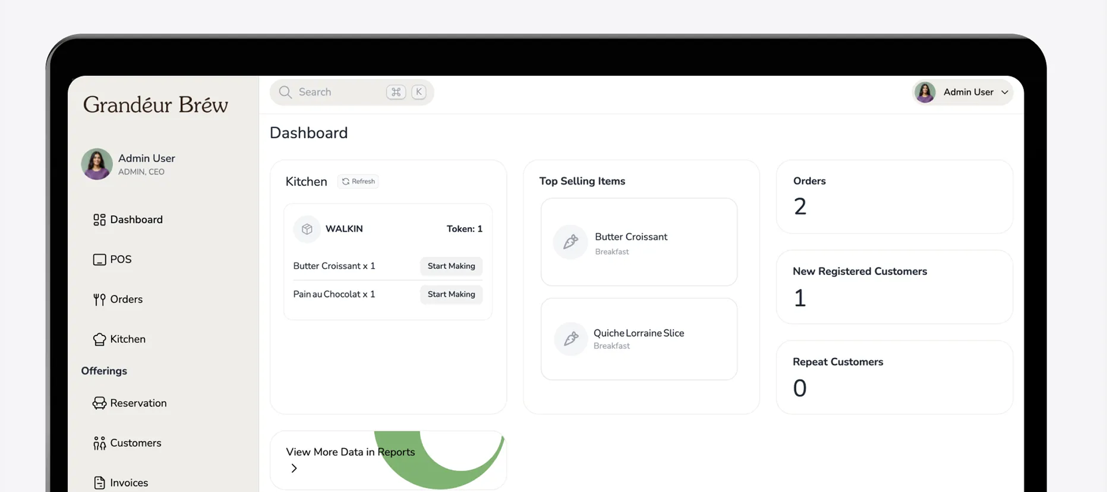 Reimagining Cafe Operations with a Real-Time Billing and Kitchen System for Grandeur Brew