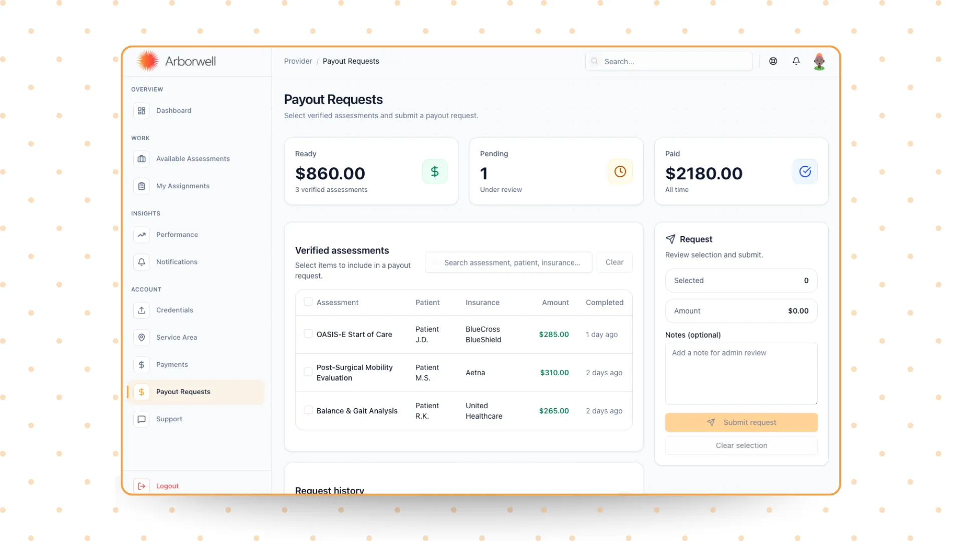 UI snapshot 3